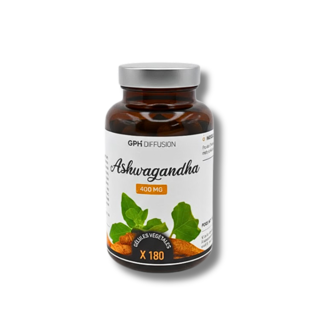 Gph-Ashuwagandha-180gelules-nova-para-pharmacie-maroc-prix-livraison GPH Diffusion Ashwagandha 180 Gelules – Image 1