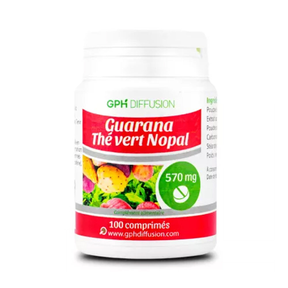 Gph-Diffusion-Guarana-The-Vert-Nopal-570mg-100-Comprimes-prix-maroc-parapharmacie-casablanca-1 GPH Diffusion Guarana Thé Vert Nopal 570mg 100 Comprimés – Image 1