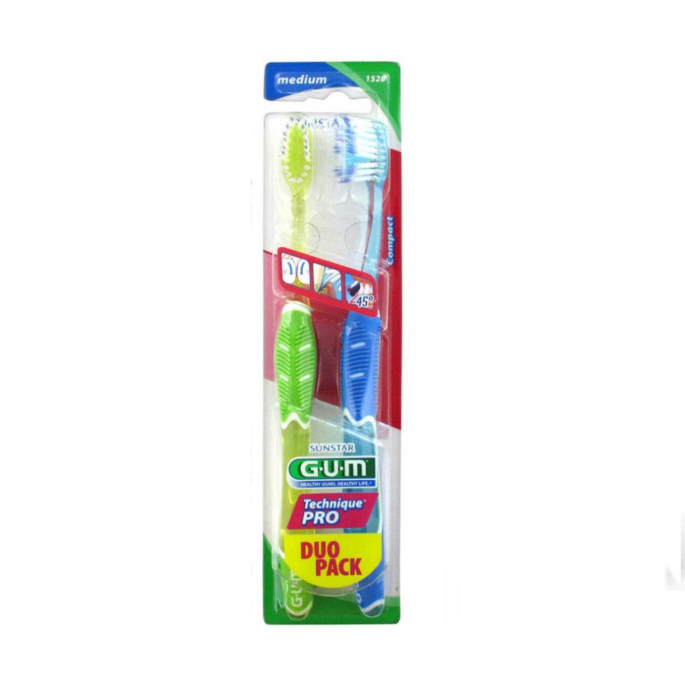 Gum-Brosse-a-Dent-Technique-Pro-Duo-medium-1528-prix-maroc-parapharmacie-casablanca Gum Brosse à Dent Technique Pro Duo – Image 1