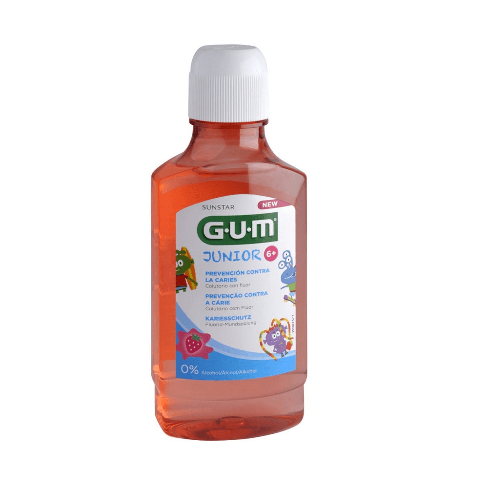 Gum-JUNIOR-6_-Bain-De-Bouche-nova-parapharmacie-maroc Gum JUNIOR 6+ Bain De Bouche 300ml (3022) – Image 1