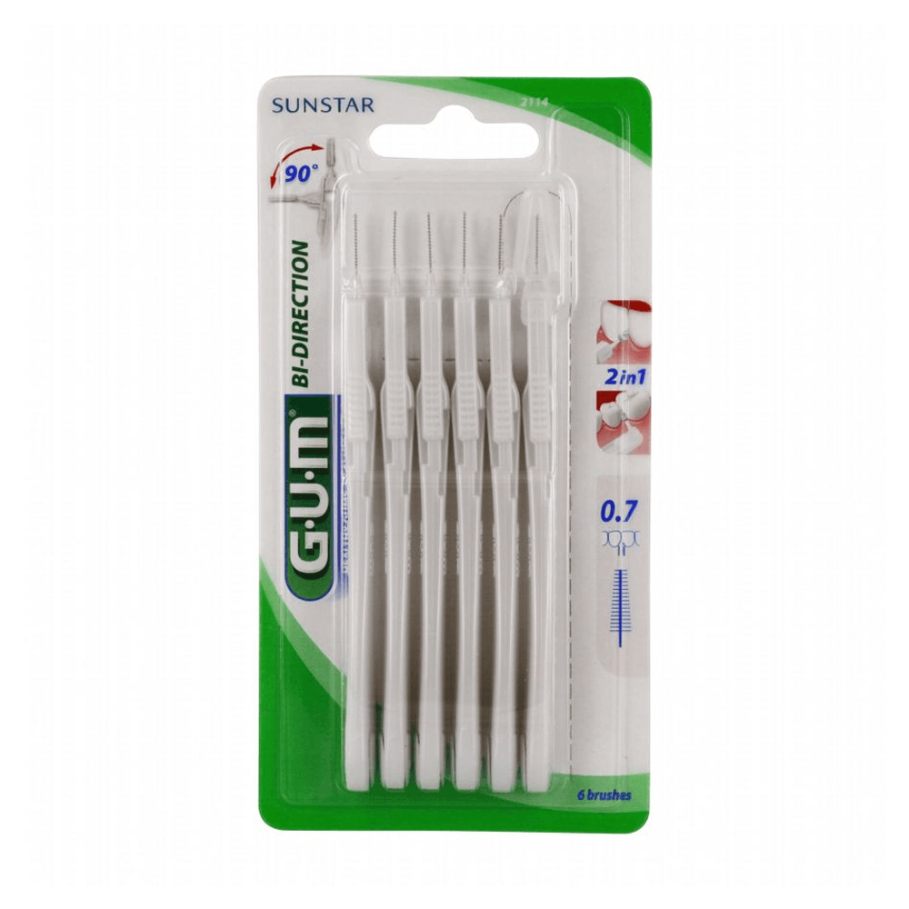 Gum-PROXABRUSH-BI-DIRECTION-Interdentaires-0_7mm-_2114_-nova-parapharmacie-maroc Gum PROXABRUSH BI-DIRECTION Interdentaires 0,7mm (2114) – Image 1