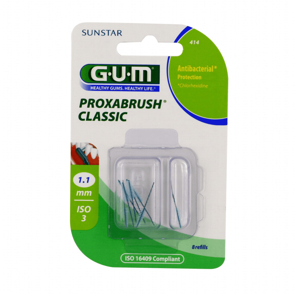 Gum-PROXABRUSH-CLASSIC-Brossette-Interdentaire-1_1mm-_414_-nova-parapharmacie-maroc Gum PROXABRUSH CLASSIC Brossette Interdentaire 1,1mm (414) – Image 1