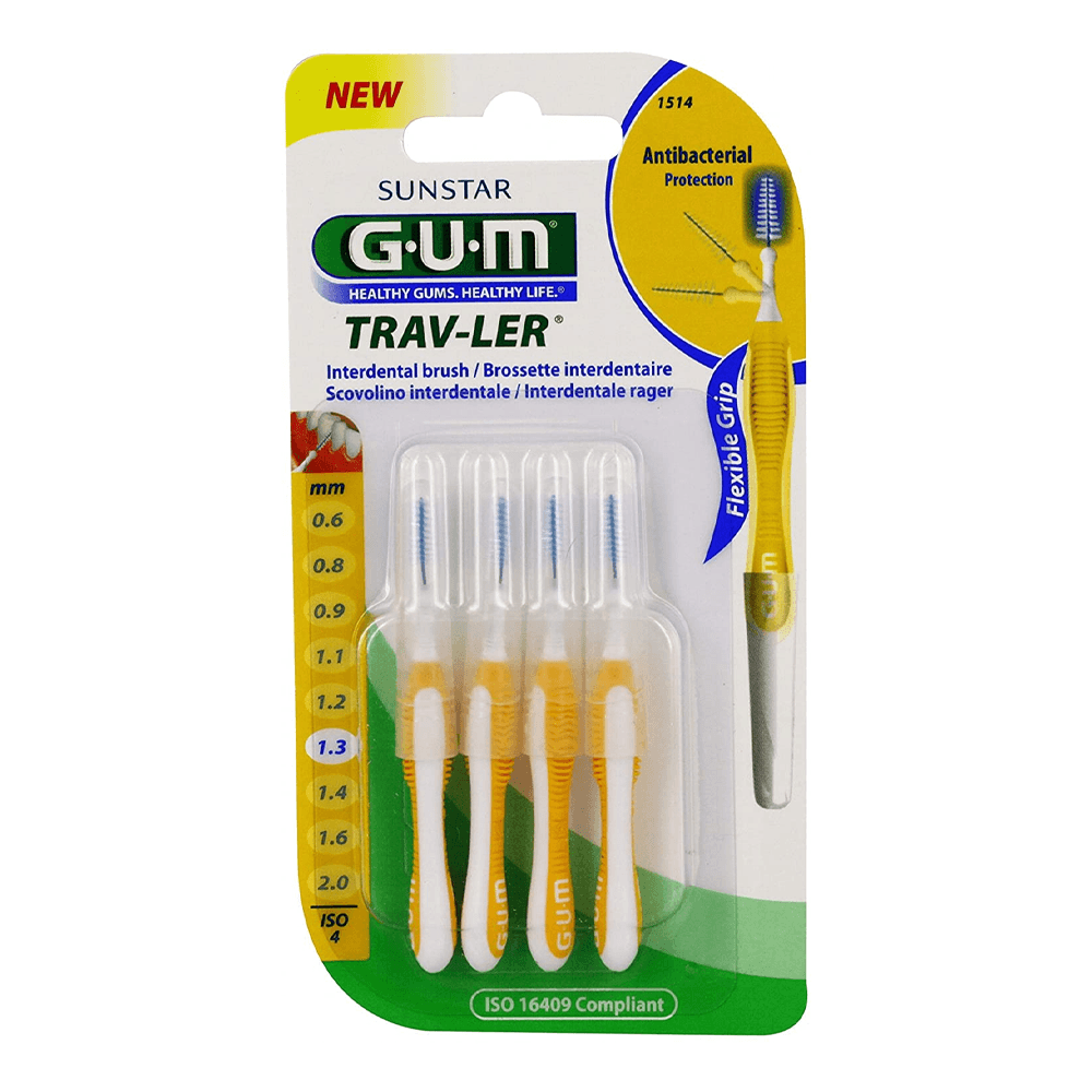 Gum-PROXABRUSH-TRAV-LER-Brossette-Interdentaire-1_3mm-_1514_-nova-parapharmacie-maroc Gum PROXABRUSH TRAV-LER Brossette Interdentaire 1,3mm (1514) – Image 1