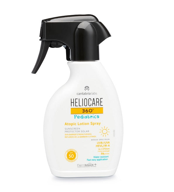 HELIOCARE-360-PEDIATRICS-ATOPIC-LOTION-SPRAY-2 HELIOCARE 360º Pediatrics Atopic Lotion Spray SPF 50 250ml – Image 1