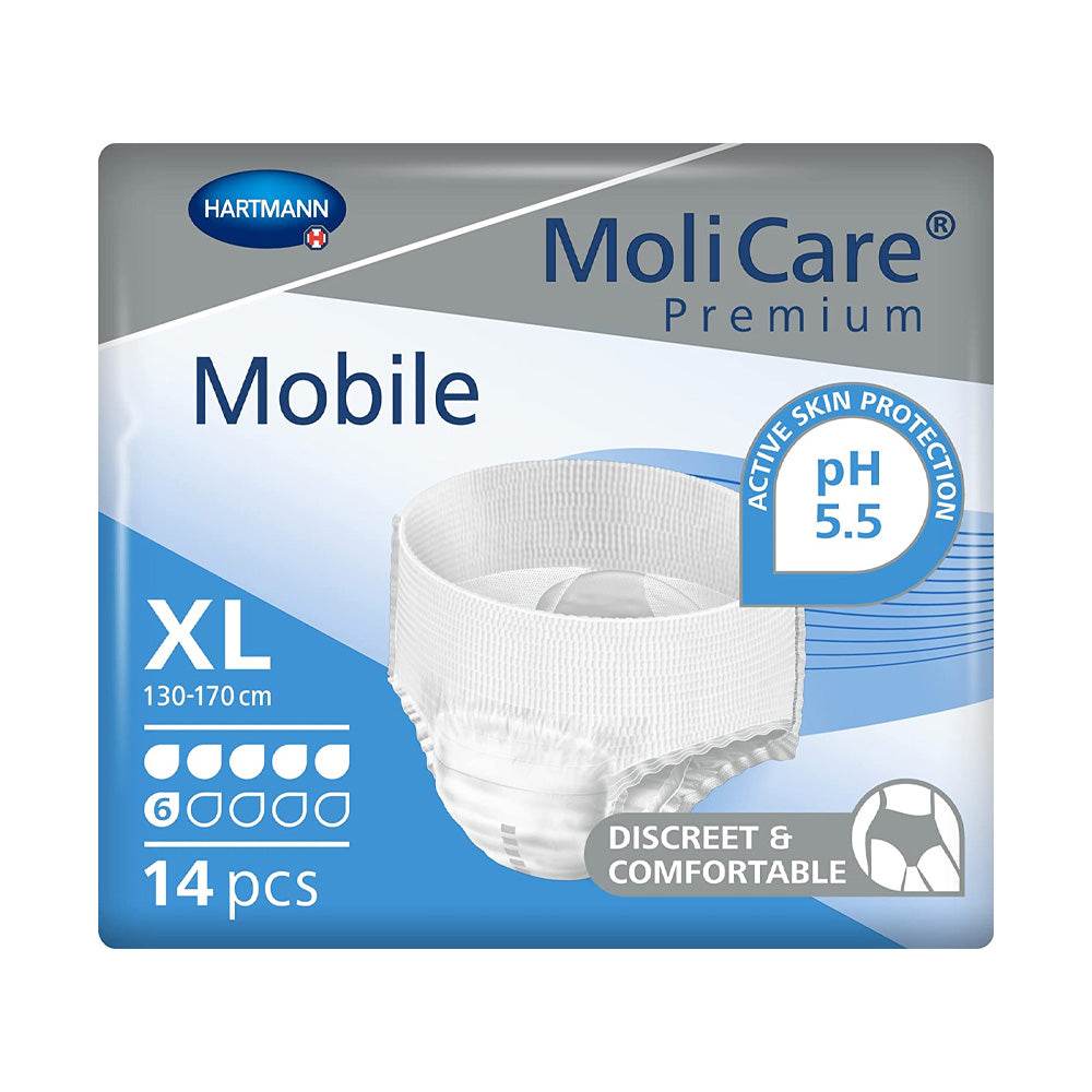 Hartmann-Molicare-Couche-Mobile-Slip-Absorbant-Jour-14-Unites-xl-novaparapharmacie-maroc Hartmann Molicare Couche Mobile Slip Absorbant Jour 14 Unités – Image 1