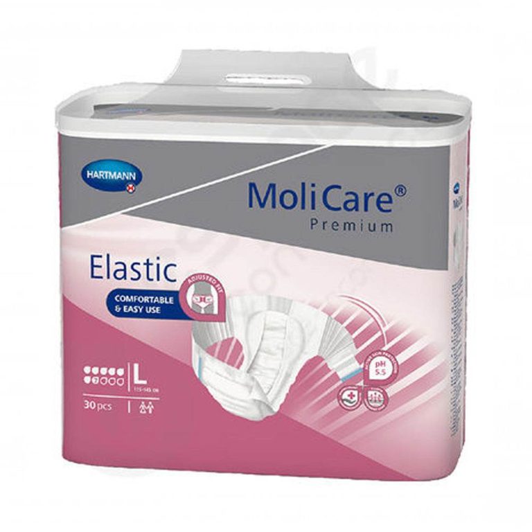 Hartmann Molicare Couches Elastic 7 Gouttes Nuit Taille L 30 Pièces