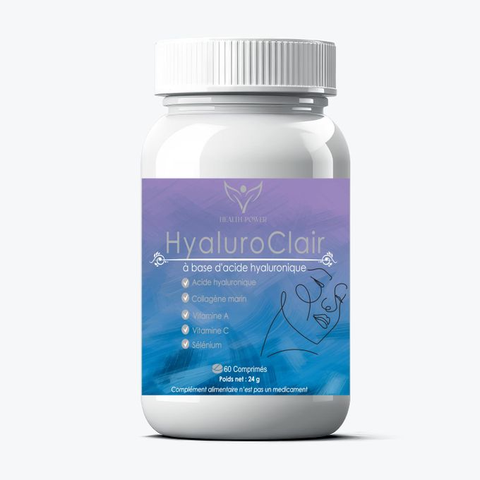 Health-power-Hyaluroclair-nova-para-pharmacie-maroc-prix-livraison-2 HEALTH POWER HyaluroClair 60 Comprimés Acide Hyaluronique Anti-Âge Hydratation Peau Articulations – Image 1