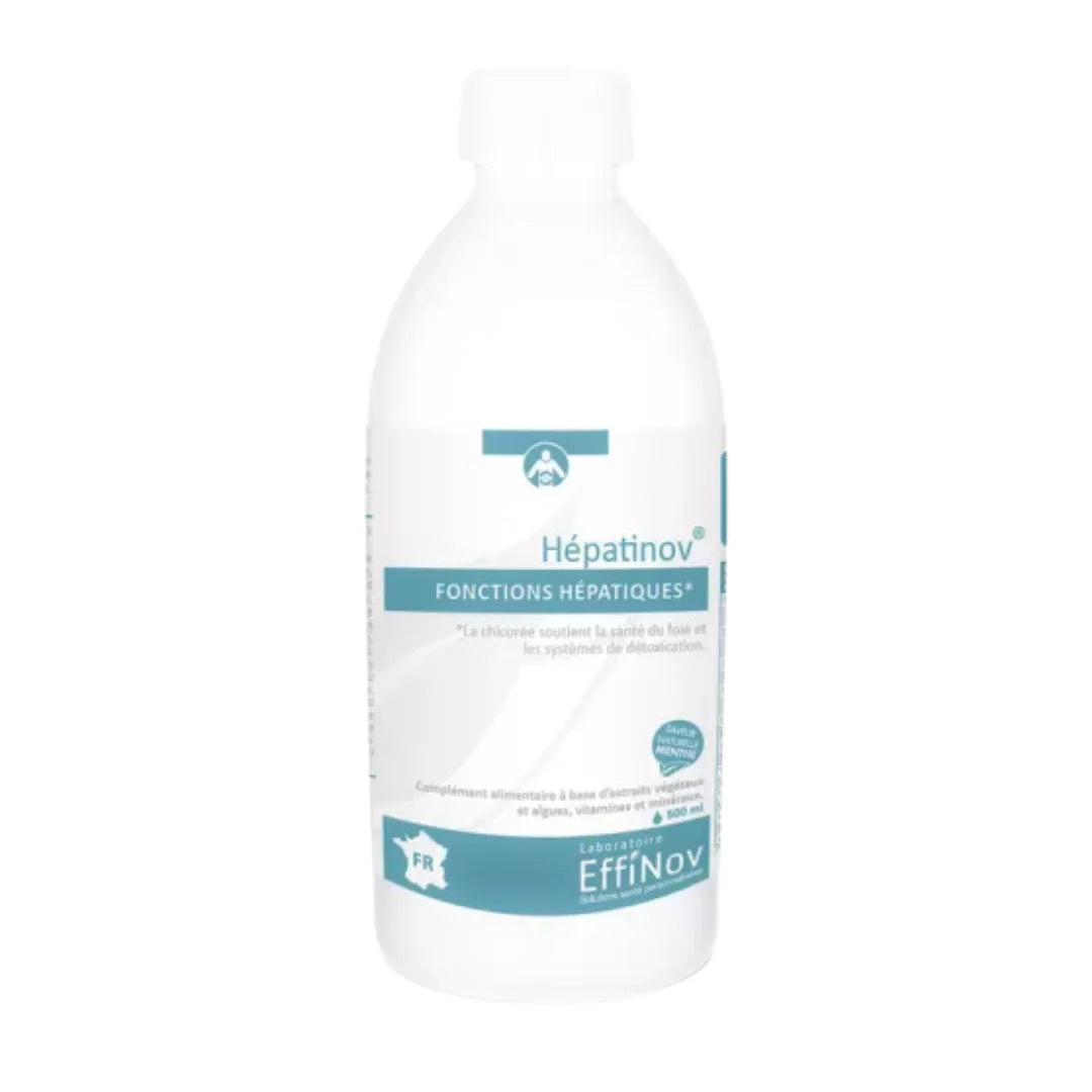 Hepatinov-500ml-nova-para-pharmacie-maroc-prix-livraison-1 Effinov Hepatinov 500ml Détox Foie Digestion Artichaut Chardon-Marie Radis Noir – Image 1