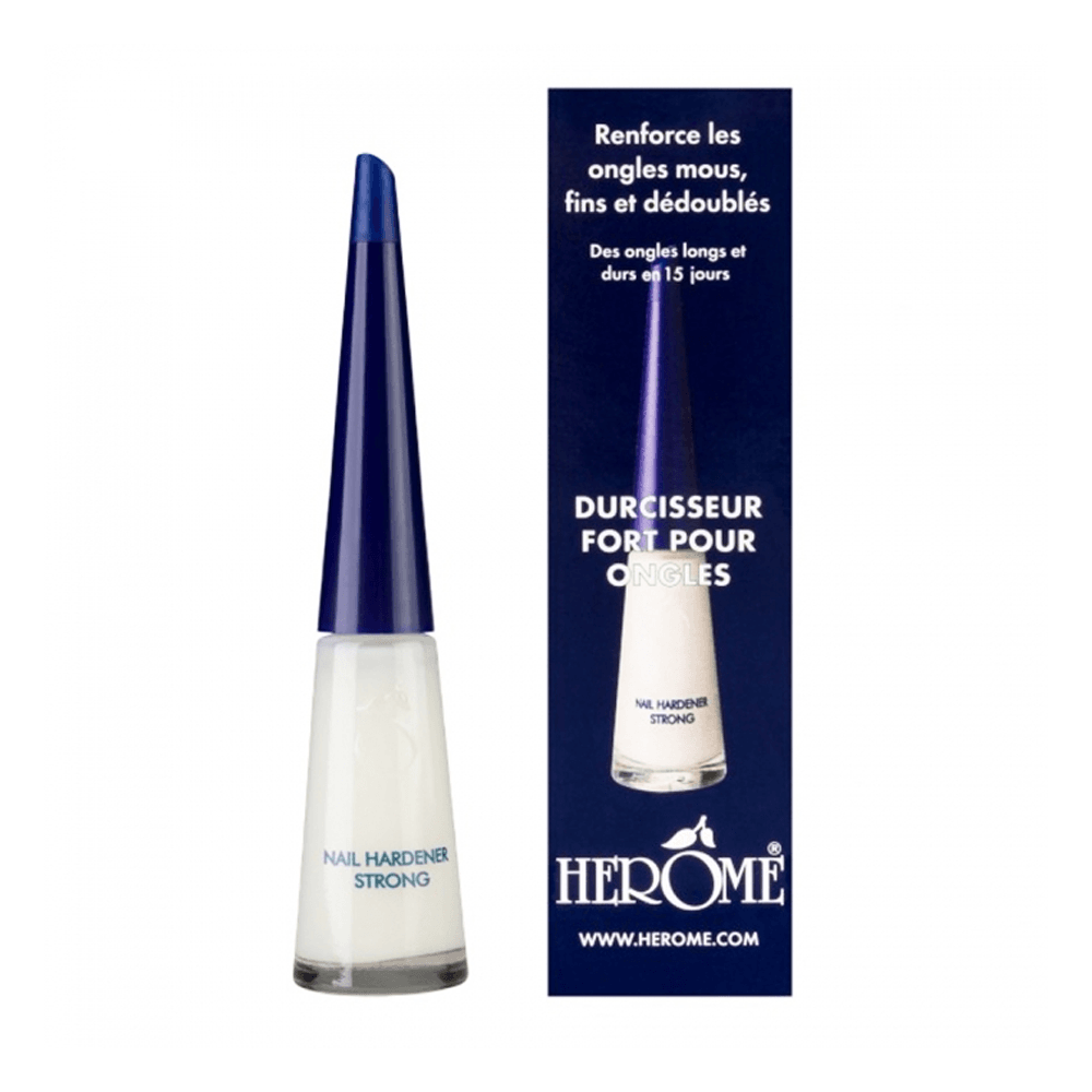 Herome-Durcisseur-Fort-Pour-Ongles-10ml-nova-parapharmacie-maroc HERÔME Durcisseur Fort Pour Ongles 10ml Extra-Fortifiant Ongles Mous Cassants Résistance Maximale – Image 1