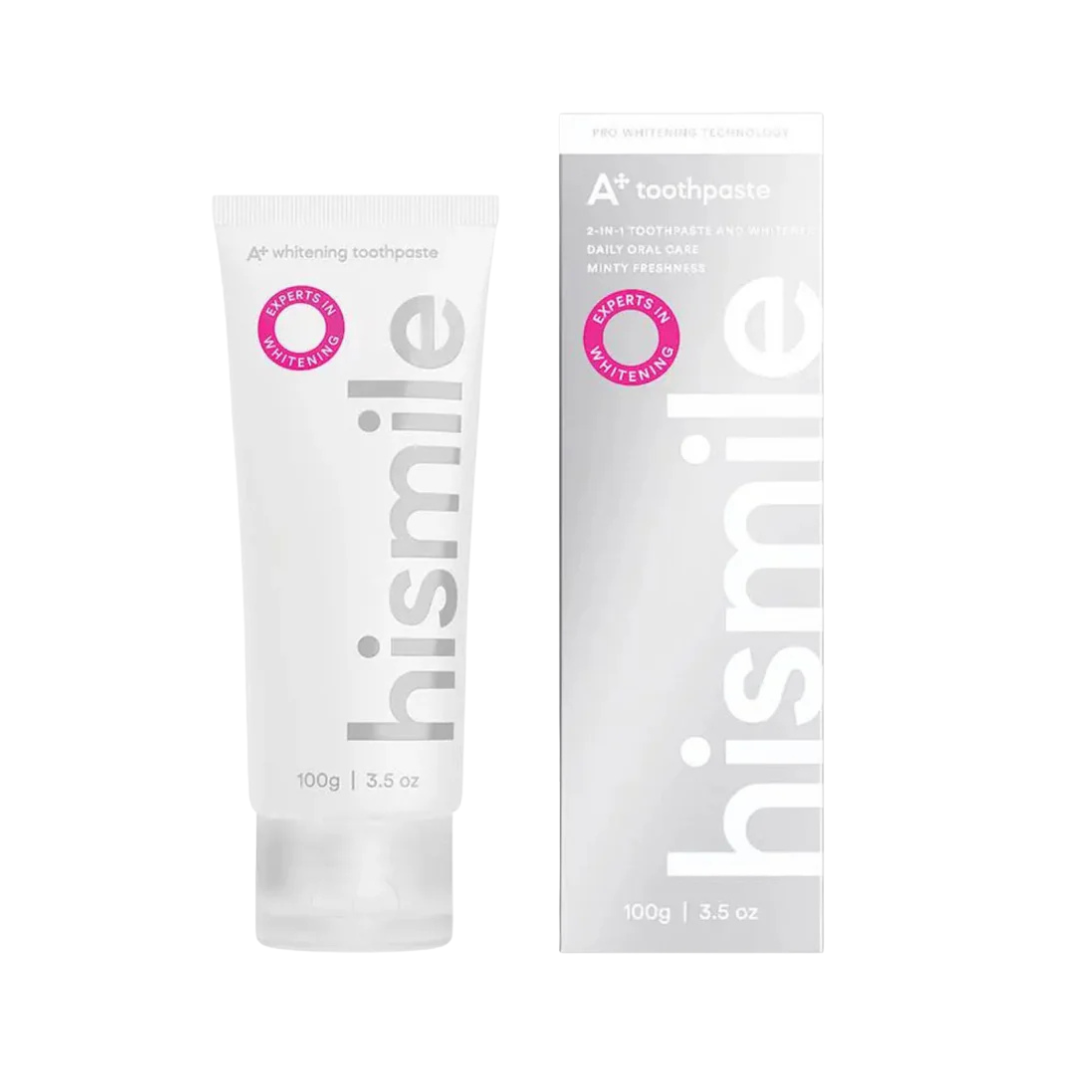 Hismile-Toothpaste-A-Whitening-100g-nova-para-pharmacie-maroc-prix-livraison HISMILE Toothpaste A+ Whitening 100g Dentifrice Blanchissant Émail Protégé Haleine Fraîche – Image 1