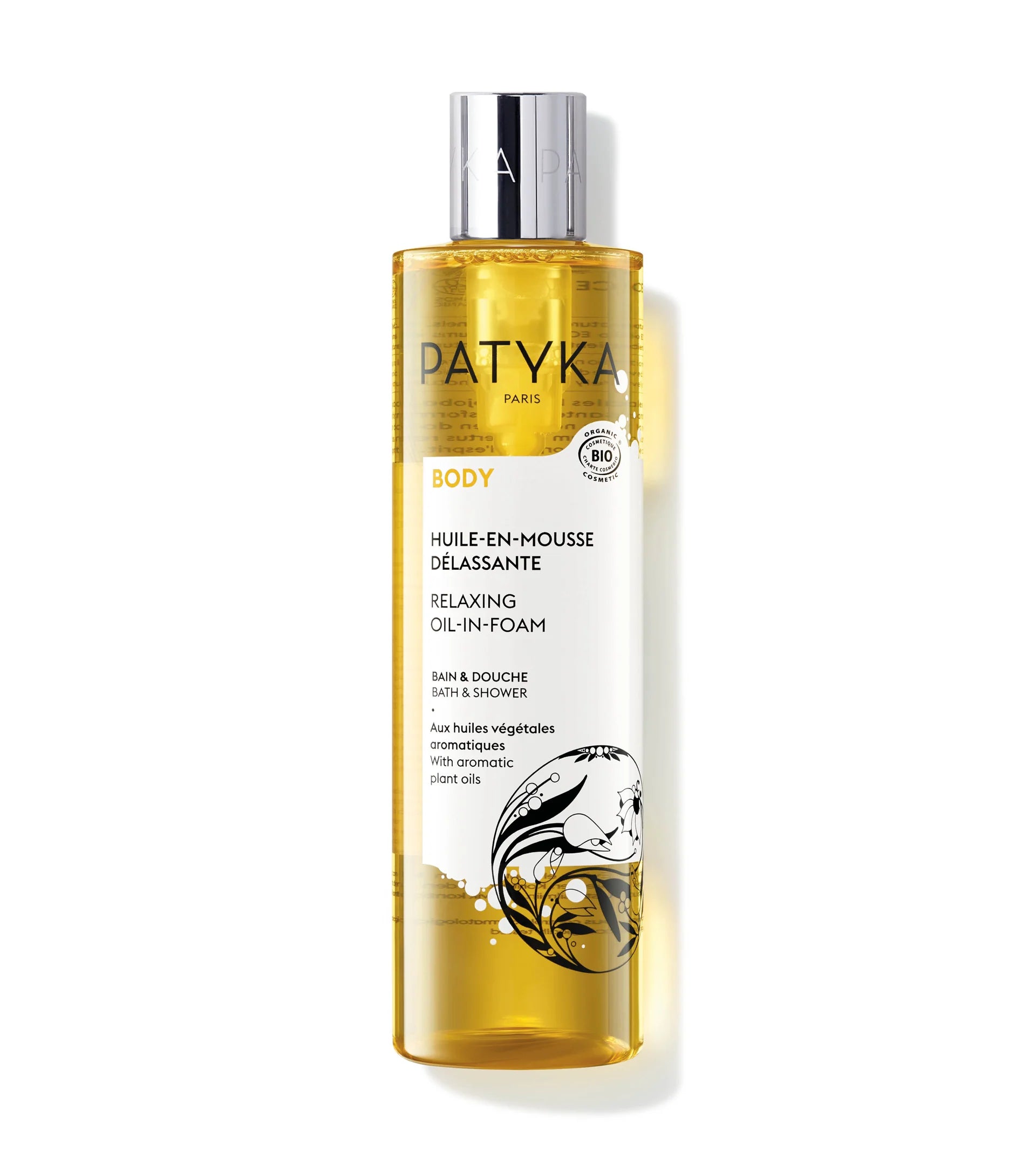 Huile_en_Mousse_Delassante_-_Packshot-nova-para-pharmacie-maroc-prix-livraison Patyka Huile En Mousse Délassante 200ml – Image 1