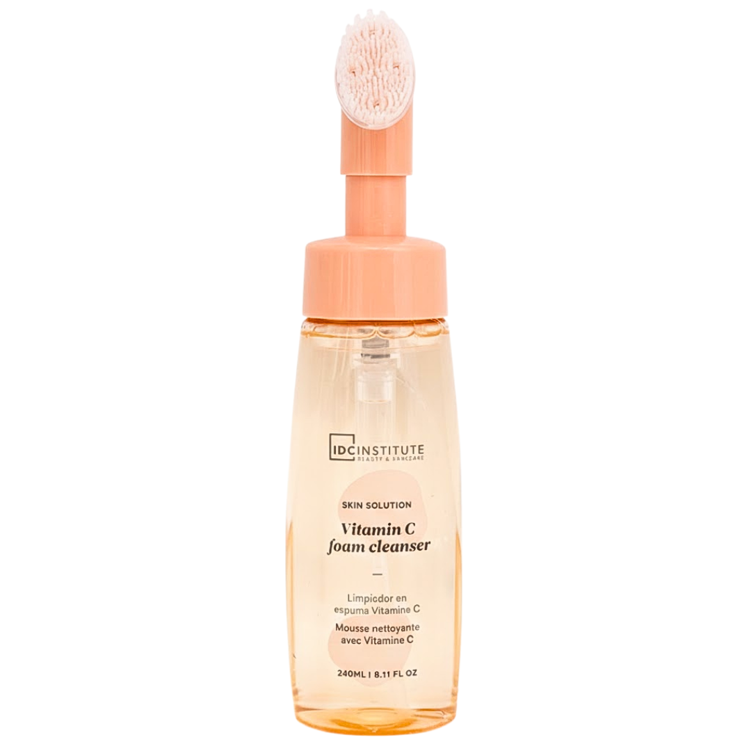 IDC-Institute-Mousse-Nettoyante-Avec-Exfobrush-Vitamine-C-nova-para-pharmacie-maroc-prix-livraison IDC INSTITUTE Mousse Nettoyante Exfobrush Vitamine C Nettoyage Exfoliation Éclat Brosse 2-en-1 – Image 1