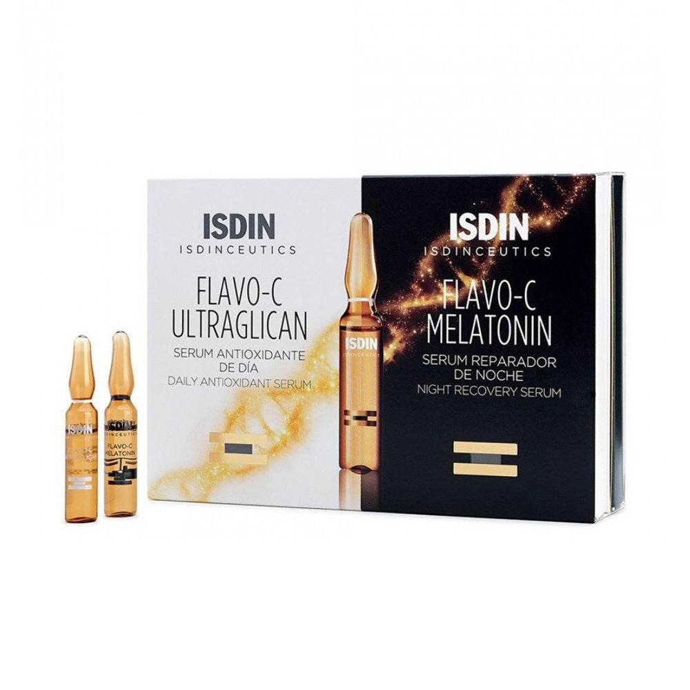 ISDIN-Isdinceutics-Flavo-C-Melatonin-10x2ml-nova-parapharmacie-maroc-5 ISDIN Isdinceutics Flavo-C Melatonin nuit 10x2ml – Image 1