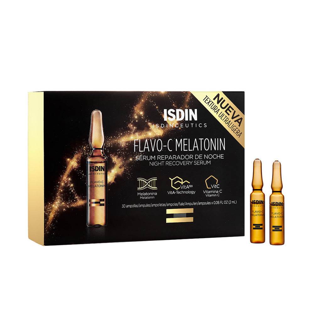 ISDIN-Isdinceutics-Flavo-C-Melatonin-30x2ml-nova-parapharmacie-maroc-5 ISDIN Isdinceutics Flavo-C Melatonin nuit 30x2ml – Image 1