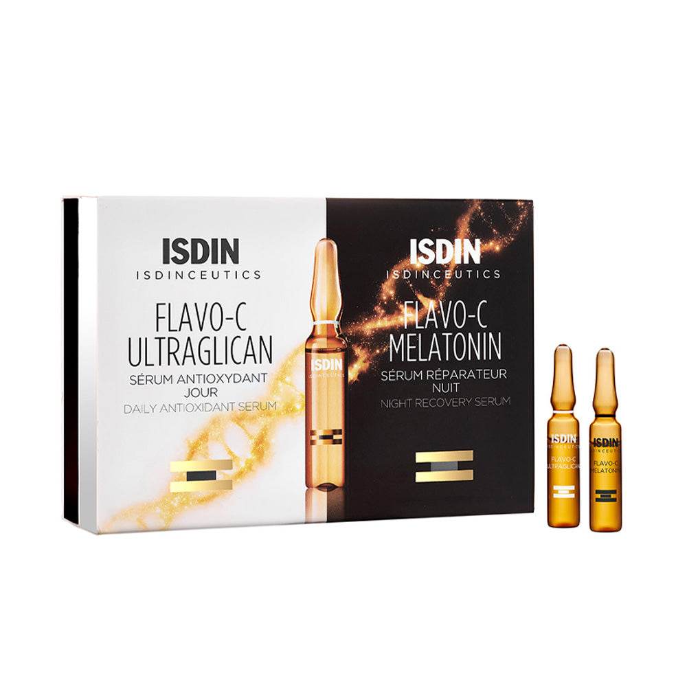 ISDIN-Isdinceutics-Flavo-C-Serum-Jour-Et-Nuit-10_10-Ampoules-nova-parapharmacie-maroc-2 ISDIN Isdinceutics Flavo-C Sérum Jour Et Nuit 10+10 Ampoules – Image 1