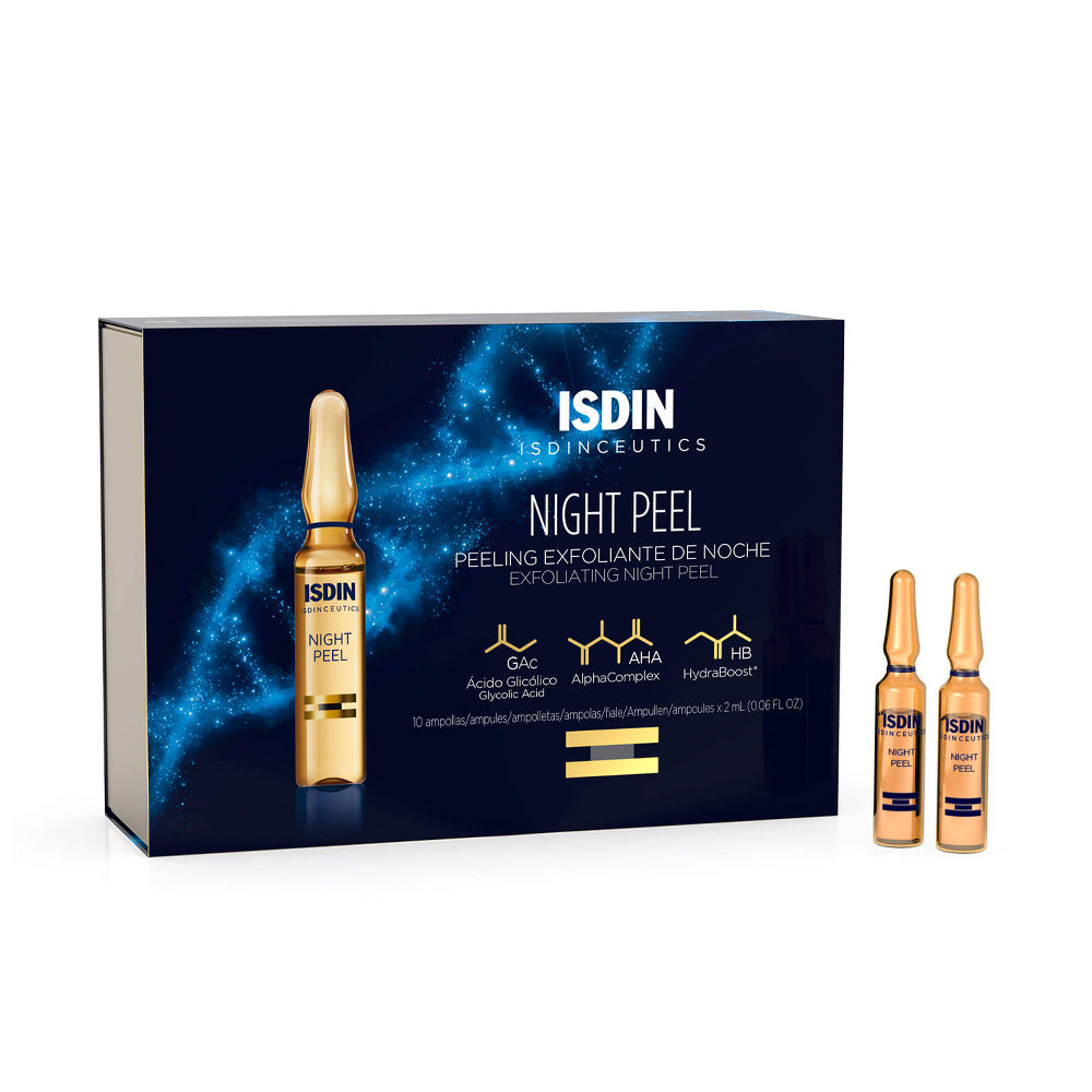 ISDIN-Isdinceutics-Night-Peel-10-Ampoules-x-2ml-nova-para-maroc-3 ISDIN Isdinceutics Night Peel 10 Ampoules x 2ml - Peeling Exfoliant Nuit Découverte – Image 1