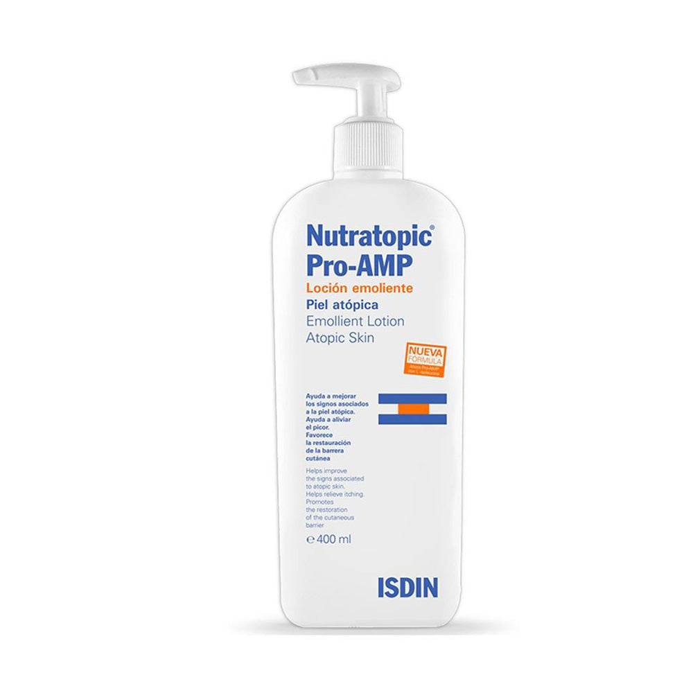 ISDIN-Nutratopic-Pro-AMP-Lotion-Emoliente-400-ml-nova-para-casablanca-2 ISDIN Nutratopic Pro-AMP Lotion Émoliente 400 ml – Image 1