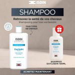 ISDIN Shampooing Daylisdin Ultra Gentle 400ml Cheveux Fragiles Usage Quotidien Douceur Hydratation Éclat + Shampooing Daylisdin 100ml