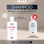 ISDIN Shampooing Psorisdin Anti-Desquamative 200ml Anti-Desquamation Cuir Chevelu Pellicules Psoriasis Apaisement + Shampooing Daylisdin 100ml