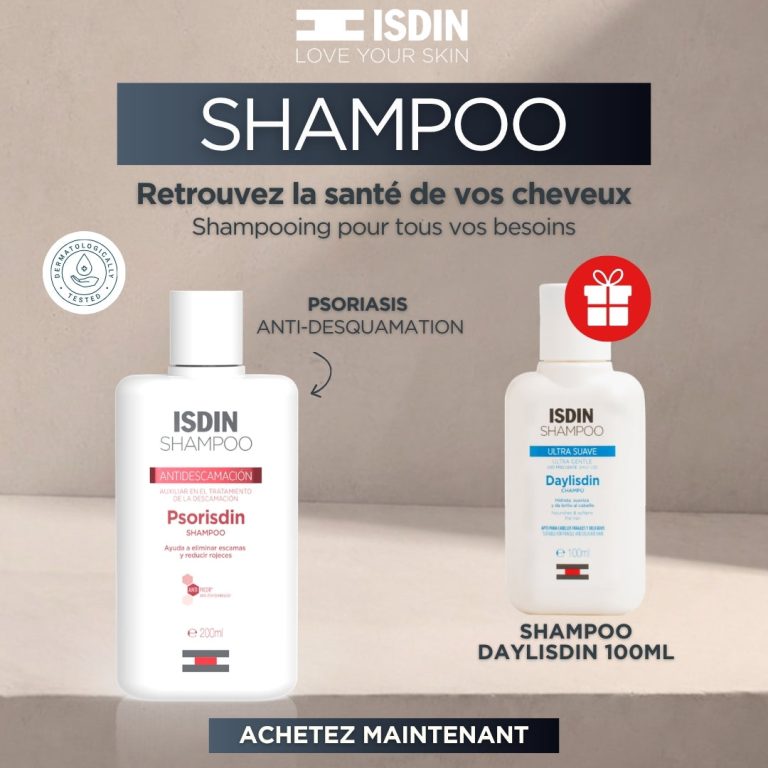 ISDIN Shampooing Psorisdin Anti-Desquamative 200ml Anti-Desquamation Cuir Chevelu Pellicules Psoriasis Apaisement - photo 3