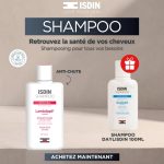 ISDIN Shampooing Lambdapil Anti-Hair Loss 200ml Anti-Chute Densité Capillaire Fortifiant Croissance + Shampooing Daylisdin 100ml
