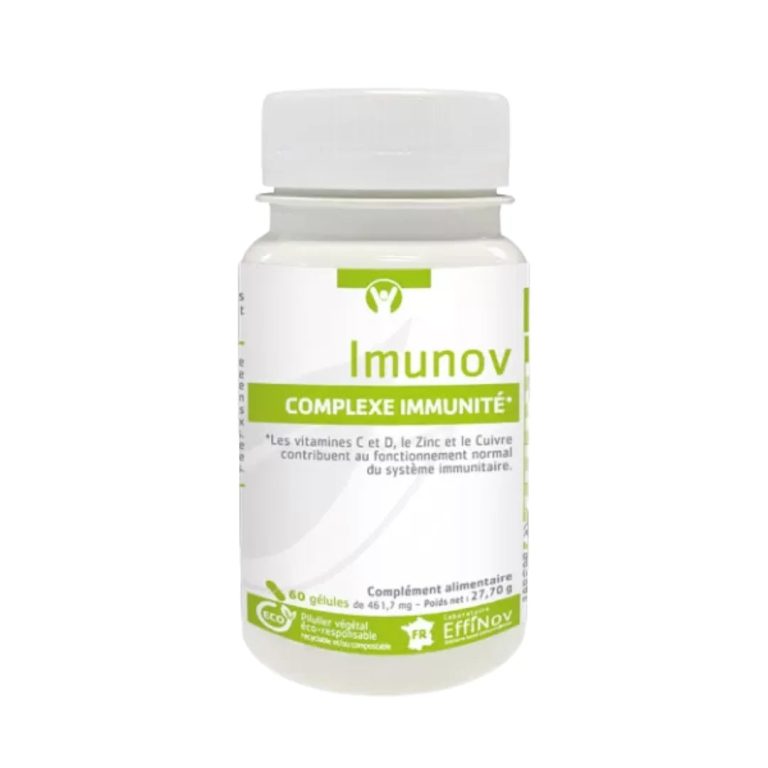 Effinov Imunov 60 Gélules Immunité Défenses Naturelles Vitamines Zinc Sélénium - photo 2