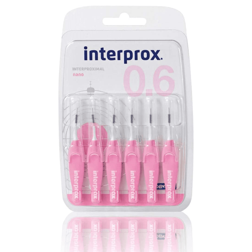 Interprox-Plus-Nano-Brosse-Interdentaire-0.6-Rose-6-Pieces-nova-parapharmacie-maroc Interprox Plus Nano Brosse Interdentaire 0.6 Rose 6 Pièces – Image 1