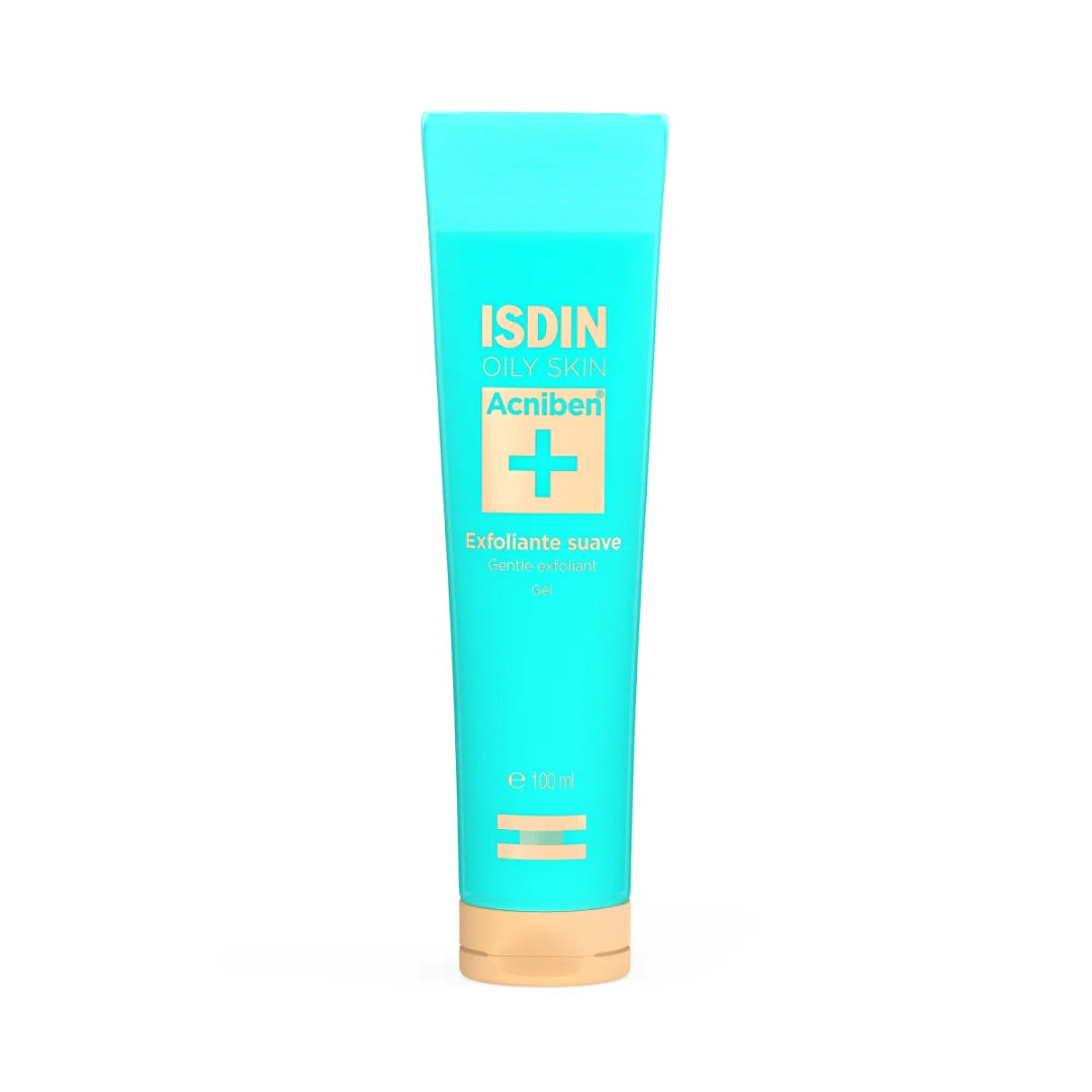 Isdin-Acniben-Masque-visage-purifiant-75ml-2 ISDIN Oily Skin Acniben Gommage Doux Gel Exfoliant – Image 1