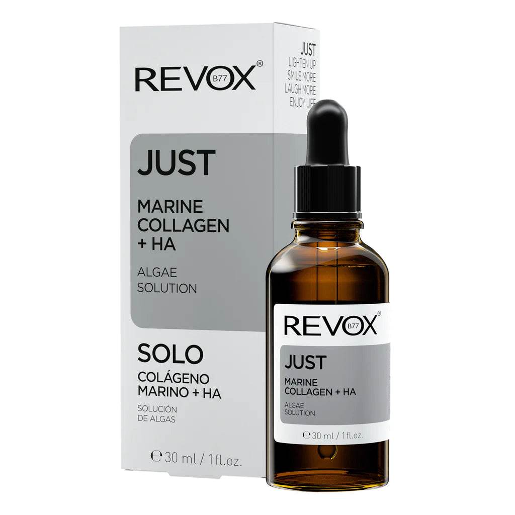 JUST_MARINECOLLAGEN_HA-Boteycaja_1024x1024-Nova-para-prix-Maroc REVOX B77 JUST Collagène Marin + HA 30ml – Image 1