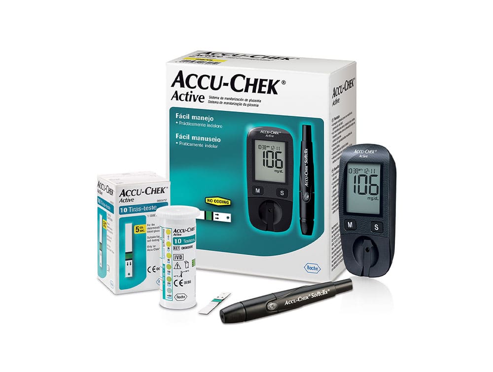 Kit-Accu-chek-Active-nova-para-pharmacie-maroc-prix-livraison Accu-Chek Kit Active Lecteur Glycémie Diabète Complet – Image 1