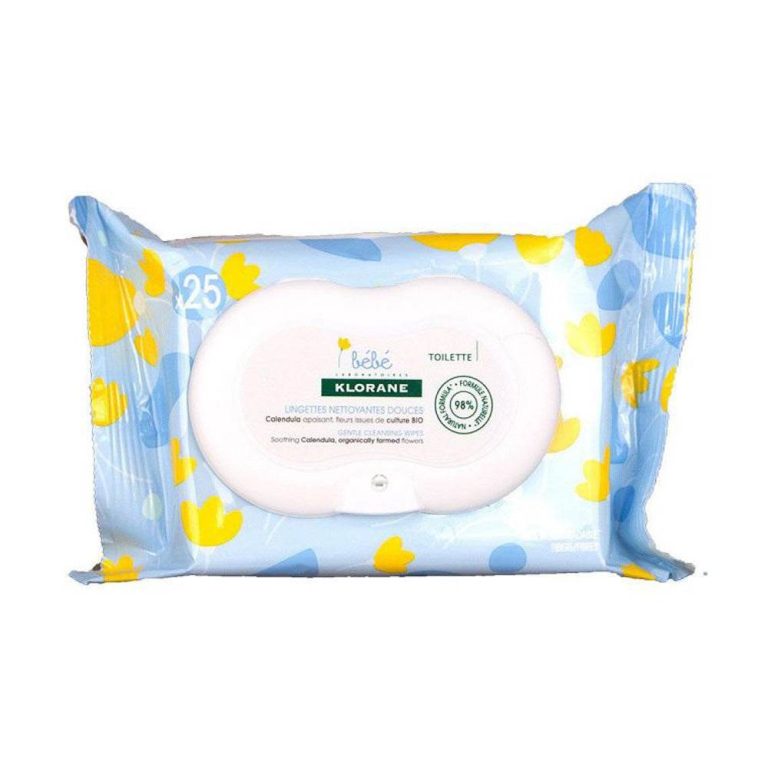 Klorane Bébé Lingettes Nettoyantes Epaisses 25 Pièces
