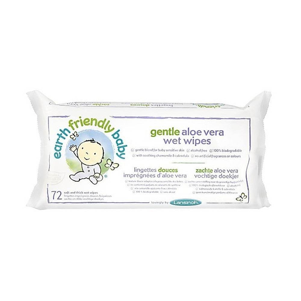 Lansinoh-Earth-Friendly-Bebe-Lingettes-Aloe-Vera-72-Pieces-prix-maroc-parapharmacie-casablanca Lansinoh Earth Friendly Bébé Lingettes Aloe Vera 72 Pièces – Image 1