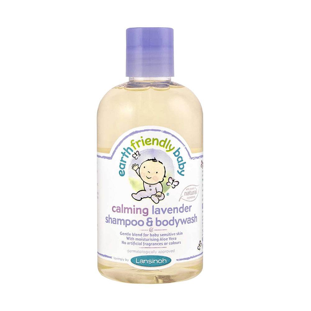 Lansinoh-Earth-Friendly-Bebe-Shampoing-_-Gel-Lavant-Lavande-250ml-prix-maroc-parapharmacie-casablanca Lansinoh Earth Friendly Bébé Shampoing & Gel Lavant Lavande 250ml – Image 1