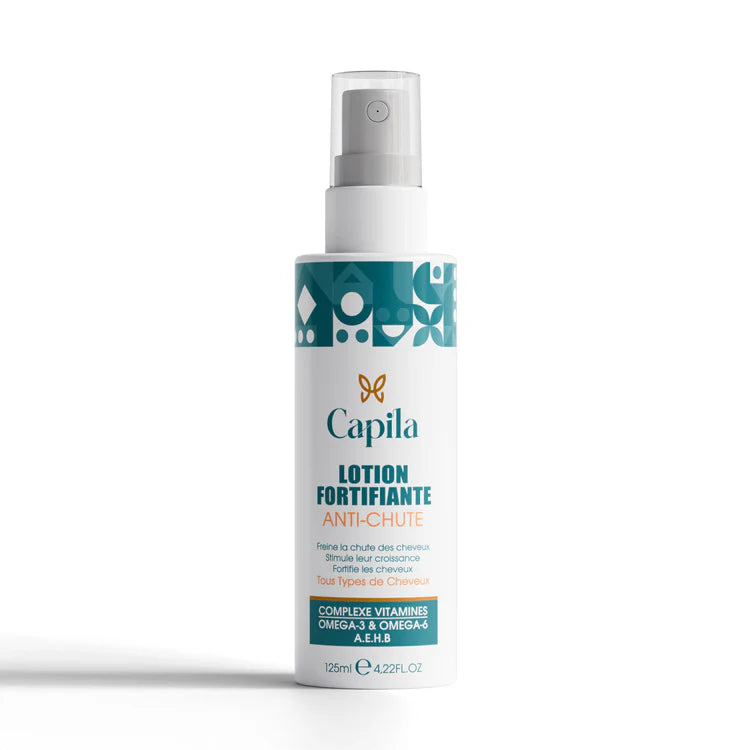 Lotion-Fortifiante-Anti-Chute-CAPILA-novapara-1 CAPILA Lotion Fortifiante Anti-Chute 100ml Stimulante Croissance Cheveux Sans Rinçage Racines Renforcées Cuir Chevelu – Image 1