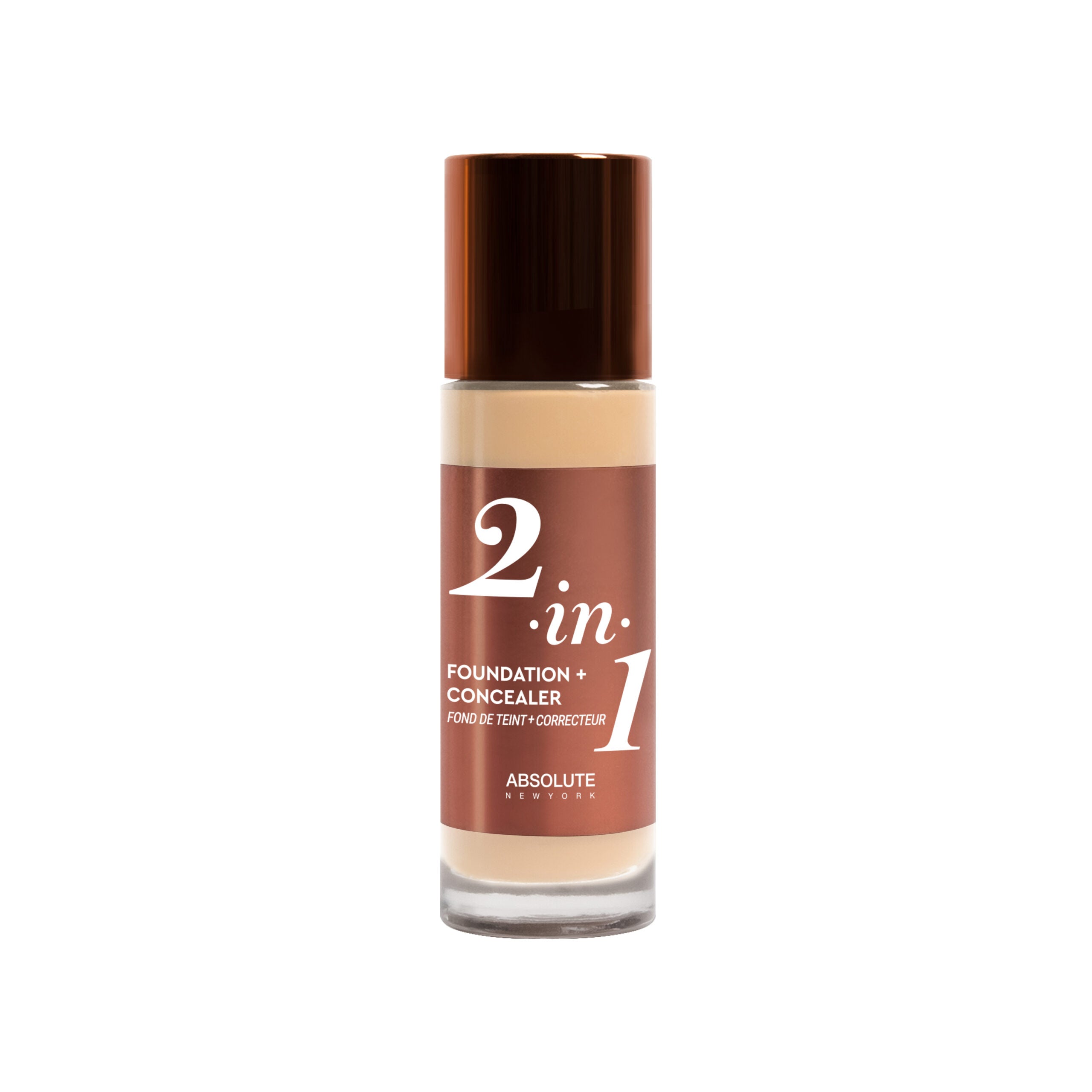 MFCC01_2_in_1_foundation-scaled-nova-para-pharmacie-maroc-prix-livraison-nova-para-pharmacie-maroc-prix-livraison ABSOLUTE NEW YORK 2in1 Foundation & Concealer Cool Porcelain 35ml Fond de Teint Anti-Cernes Couvrance Modulable Tenue Longue Durée – Image 1