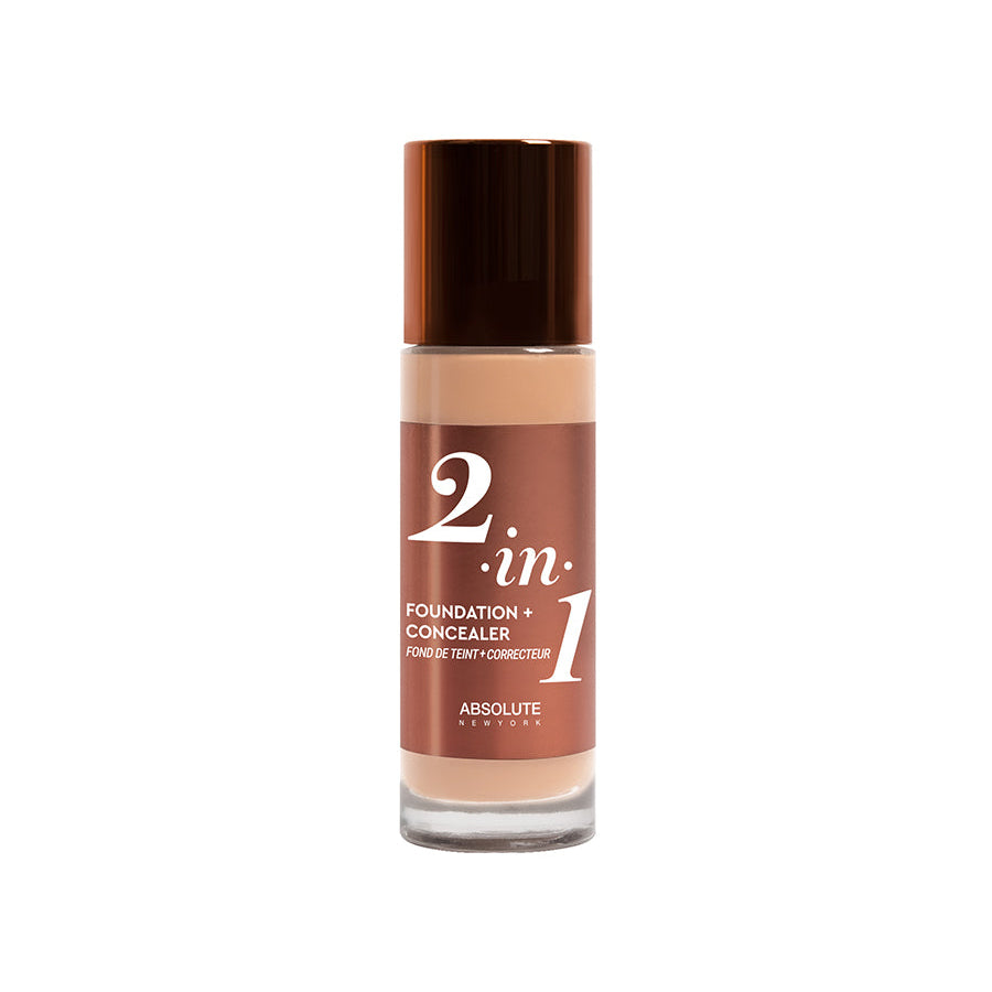 MFFC02-1-nova-para-pharmacie-maroc-prix-livraison ABSOLUTE NEW YORK 2in1 Foundation & Concealer Neutral Shell 35ml Fond Teint Correcteur Couvrance Modulable Teint Unifié – Image 1