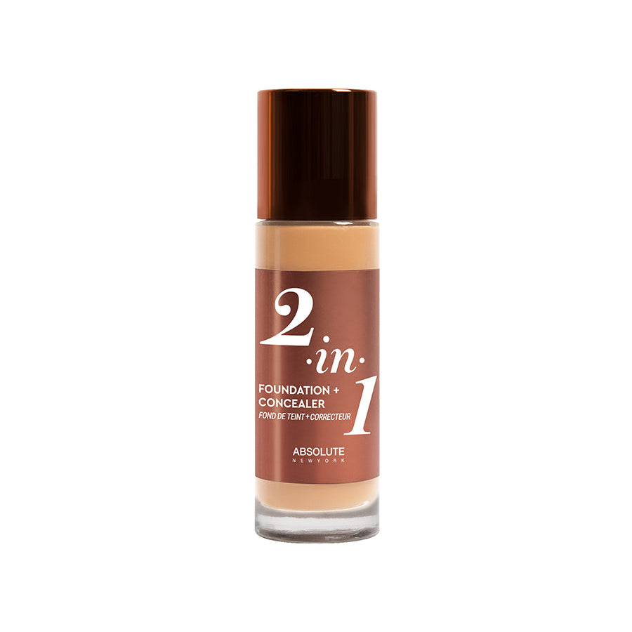 MFFC03-1-nova-para-pharmacie-maroc-prix-livraison ABSOLUTE NEW YORK 2in1 Foundation & Concealer Warm Sand 35ml Fond Teint Correcteur Couvrance Modulable Teint Unifié – Image 1