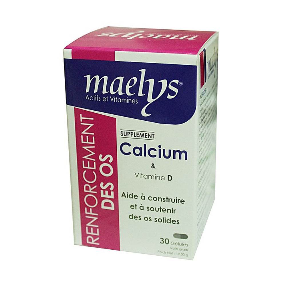 Maelys-Calcium-Et-Vitamine-D-30-Gelules-prix-maroc-parapharmacie-casablanca Maelys Calcium Et Vitamine D 30 Gélules – Image 1