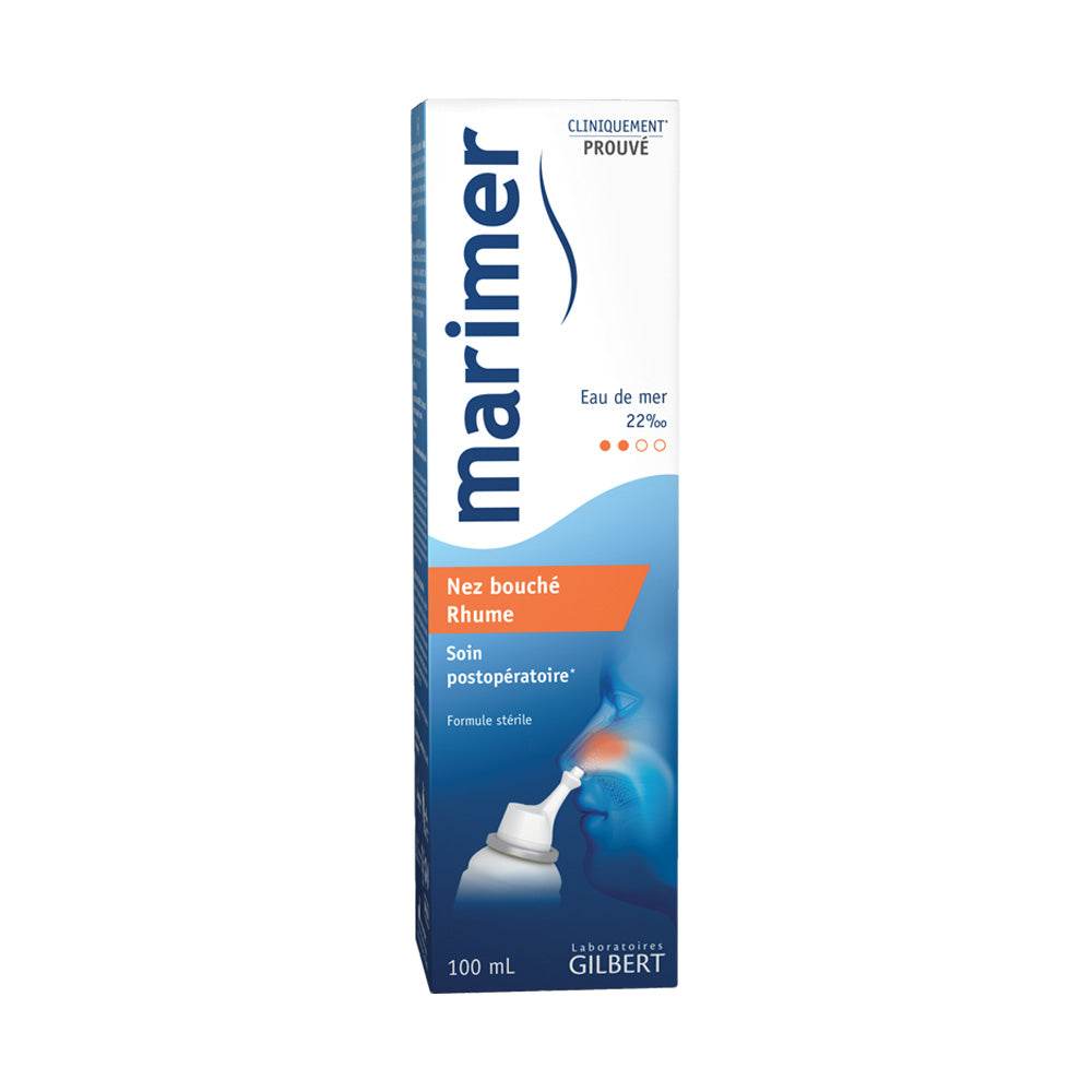 Marimer-Eau-De-Mer-Hypertonique-Nez-Bouche-Rhume-100ml-nova-parapharmacie-maroc Gilbert Marimer Eau De Mer Hypertonique Nez Bouché-Rhume 100ml – Image 1