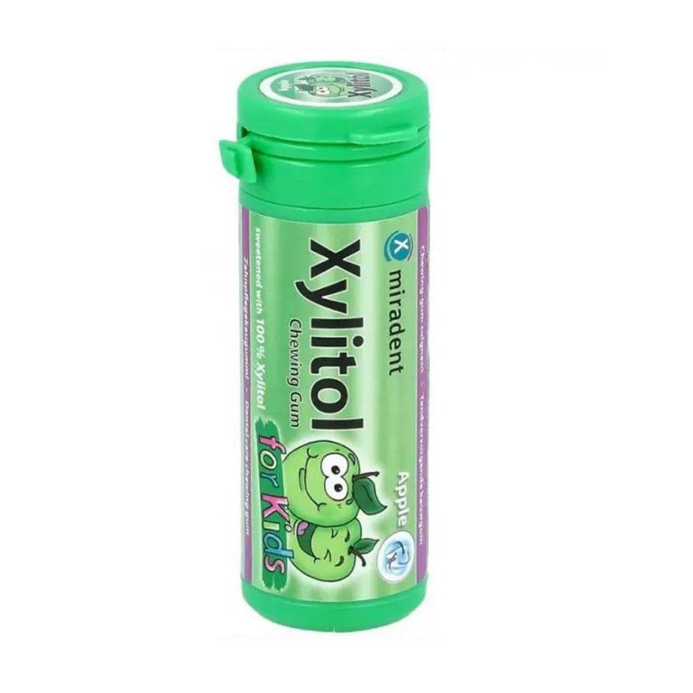 Miradent Xylitol Chewing Gum Apple Kids B30