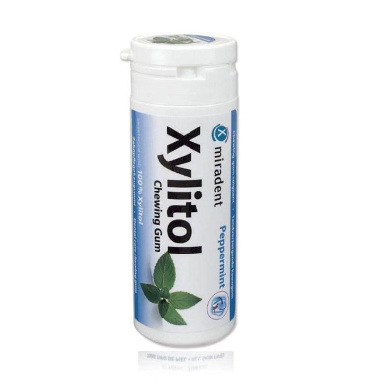 Miradent Xylitol Chewing Gum Menthe Poivrée 30 Piècies