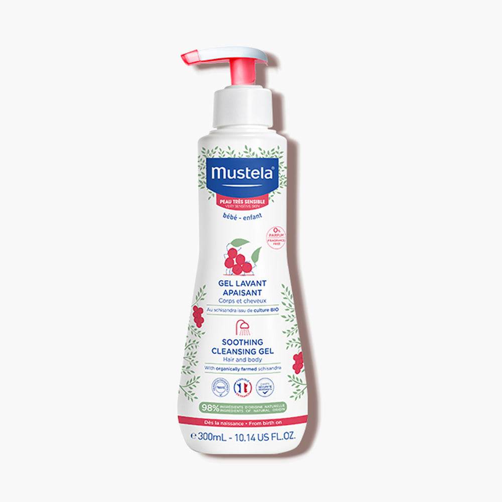 Mustela-Gel-Lavant-Apaisant-Au-Schisandra-BIO-300ml-nova-parapharmacie-casablanca Mustela Gel Lavant Apaisant Au Schisandra BIO 300ml – Image 1