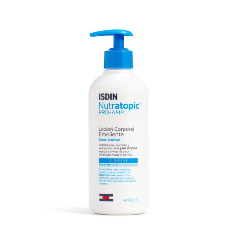 ISDIN Nutratopic Pro-AMP Lotion Émolliente 400ml Soin Corps Peau Atopique Sèche Hydratation Intense - photo 3