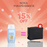 ISDIN Fotoprotector Fusion Water Pediatrics SPF50+ 50ml Protection Enfants Aqua Hypoallergénique + Trousse Noire