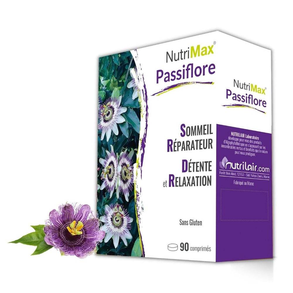 Nutrimax-Passiflore-90-Comprimes-nova-parapharmacie-casablanca Nutrimax Passiflore 90 Comprimés – Image 1