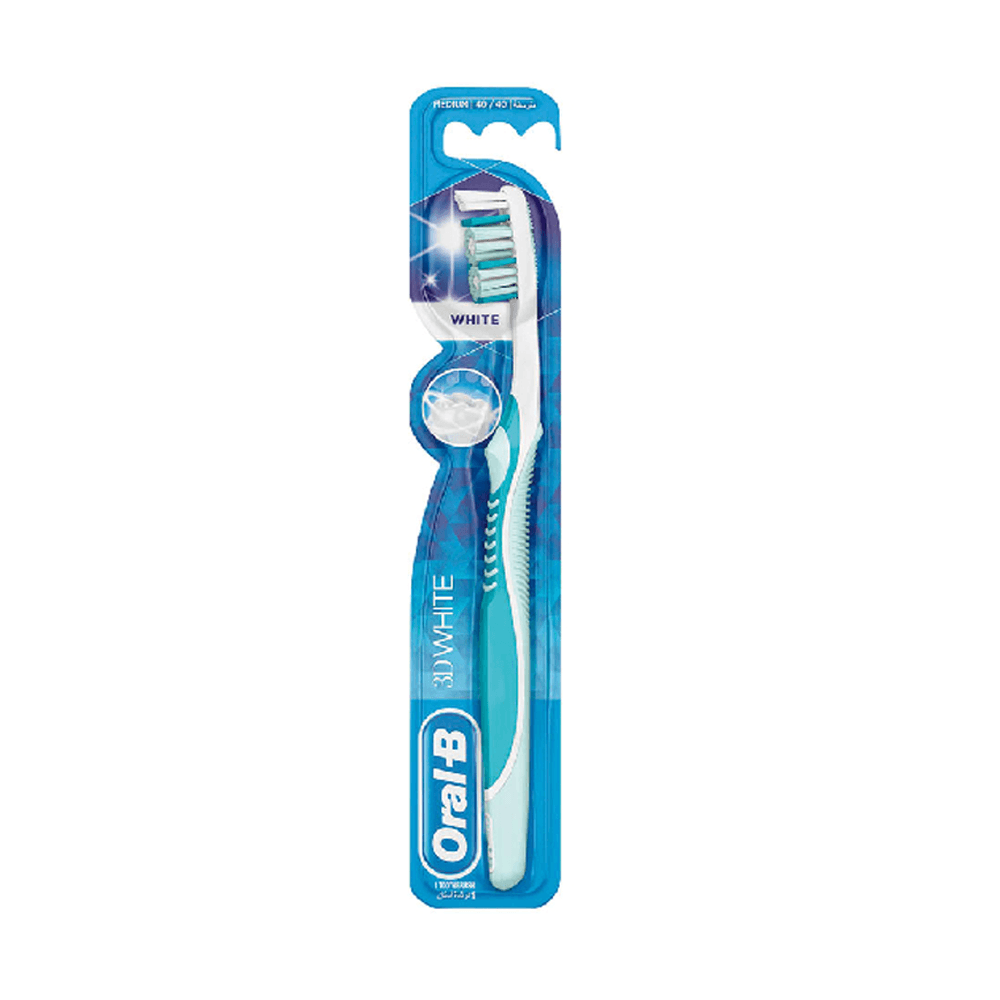 Oral-B-Brosse-A-Dents-3D-White-t-nova-parapharmacie-maroc Oral-B Brosse A Dents 3D White 40 Medium – Image 1