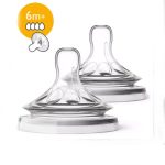 AVENT 2 Tétines Natural Slow +6m scf044/27