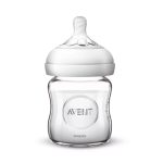 AVENT Biberon Verre Natural 120ml 0m+ SCF051/17 Allaitement Mixte Anti-Coliques