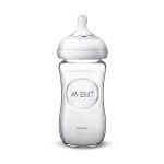 AVENT Biberon Verre Natural 240ml 0m+ SCF053/17 Allaitement Mixte Anti-Coliques