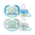 AVENT Sucettes Ultra Air Night Boy 6-18m scf376/21